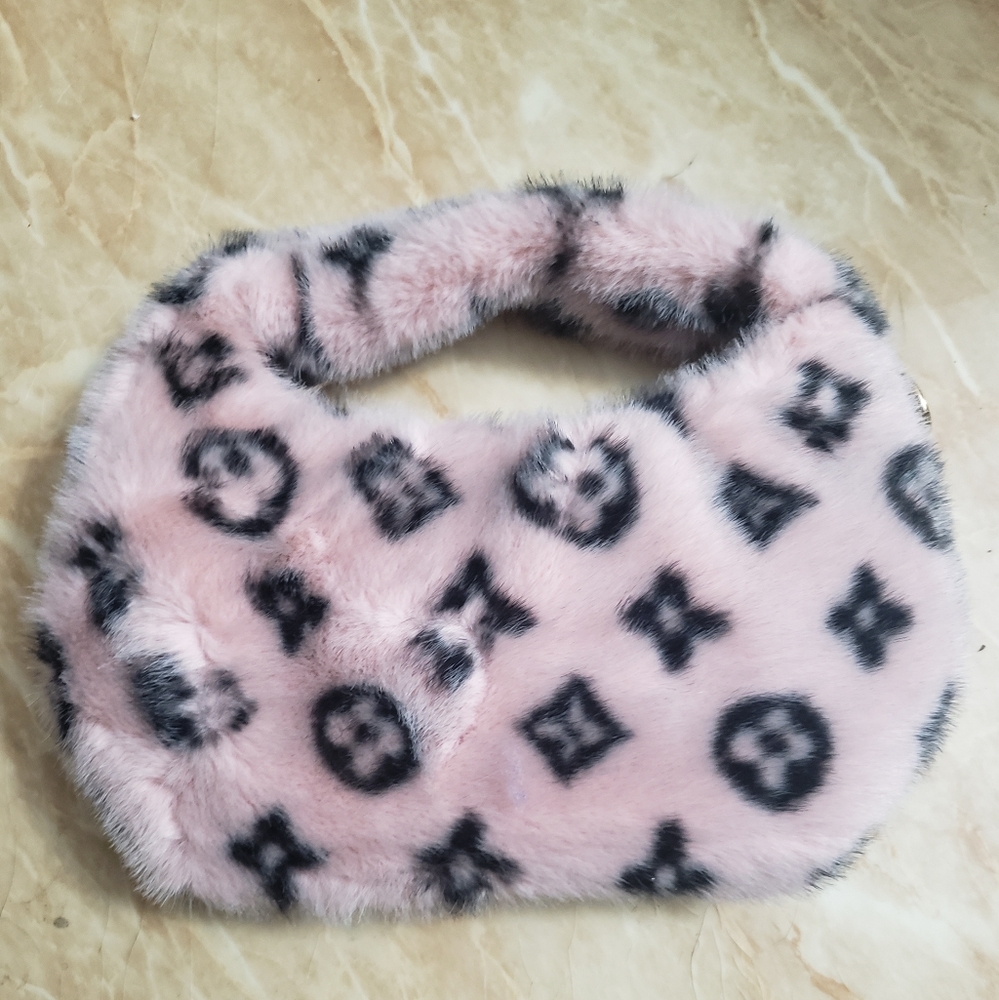 Small fuzzy handbag.